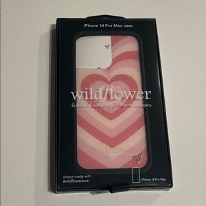 Wildflower iPhone 14 Pro Max Heart Case